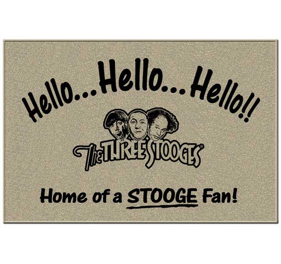 Three Stooges Hello Door Mat - Size 27