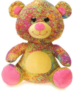 Scribbleez - 10.5" Bear Plush (Pink)