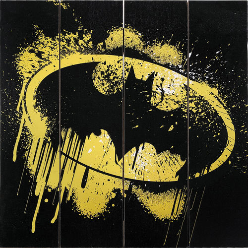 Batman Grafitti Logo Wood Sign