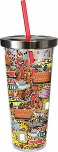 Friends Icons Acrylic Glitter Cup
