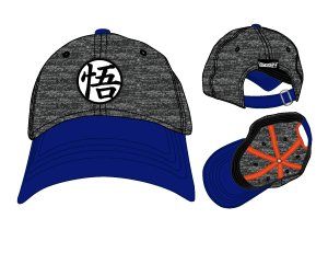 Dragon Ball Z Grey Curved Snapback Hat