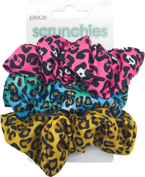 Leopard Print 3pk Scrunchies