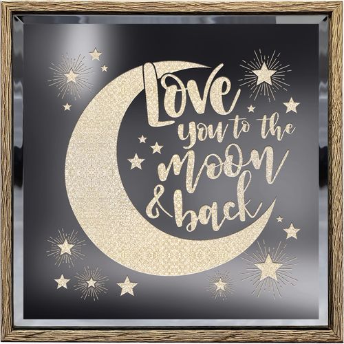 Love You To The Moon & Back Light Up Sign