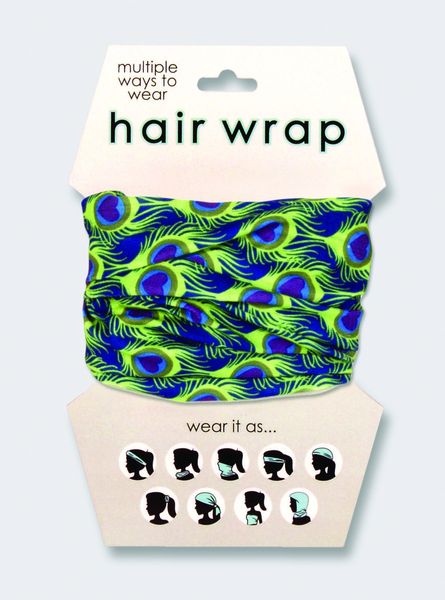 Peacock Hair & Face Wrap